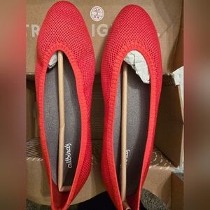 Allbirds Tree Breezers Women’s Ballet Flats Slip On Shoes Red NEW